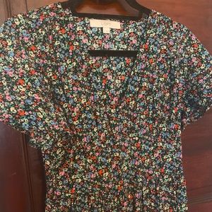 Loft Midi Floral Dress